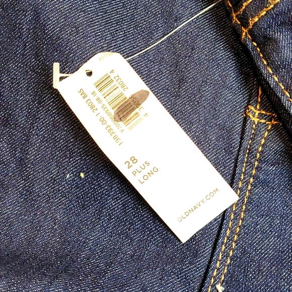 LONG Mid-Rise Dark-Wash Plus-Size Super Skinny Ankle Jeans NWT 28 long - Picture 7 of 11